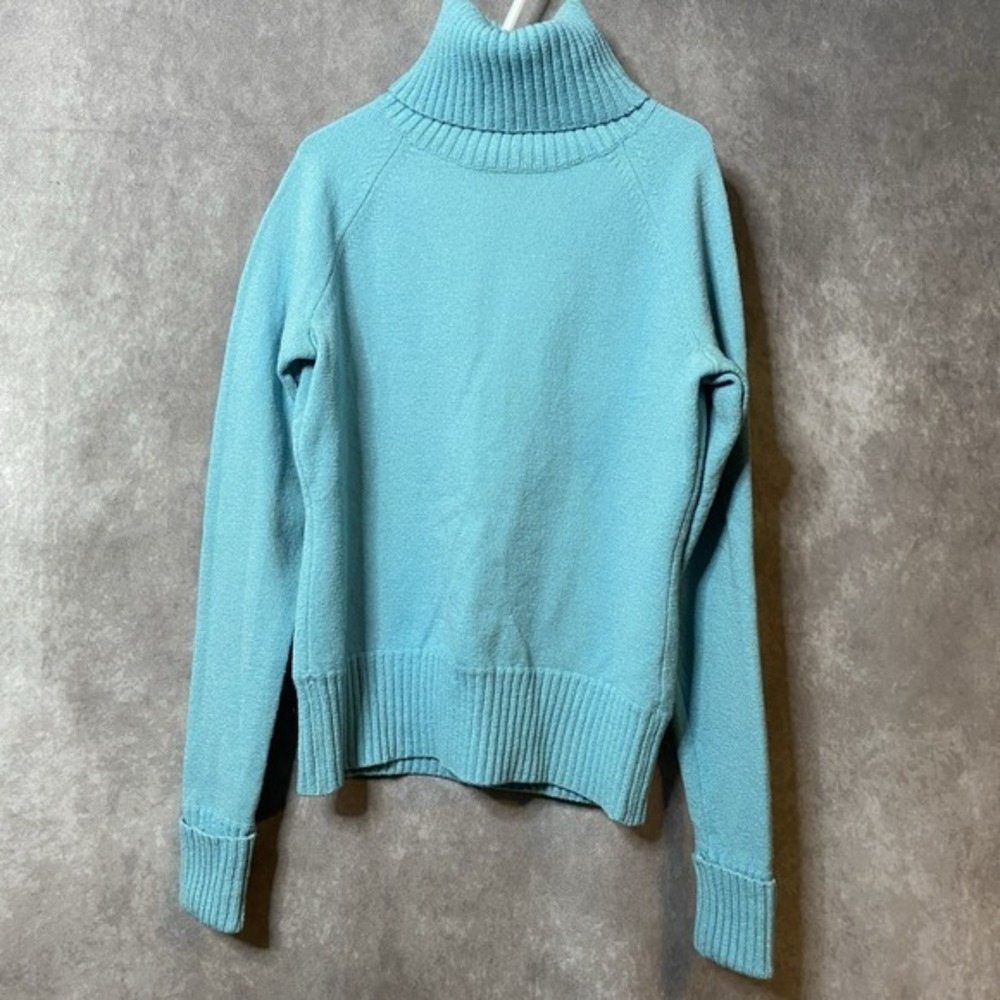 Banana Republic Light Teal Turtleneck Sweater